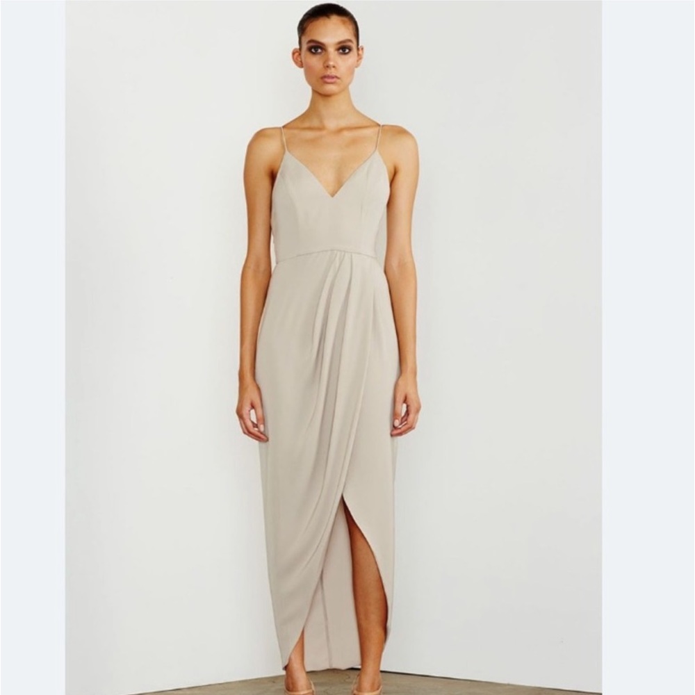 Shona Joy Cocktail dress, size 6, color Oyster, worn once!